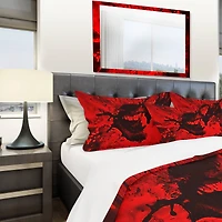 Designart 'Speak Out Red Lips' Modern & Contemporary Bedding Set