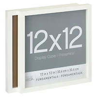 2 Pack Fundamentals 12" x 12" White Shadow Boxes by Studio Décor®