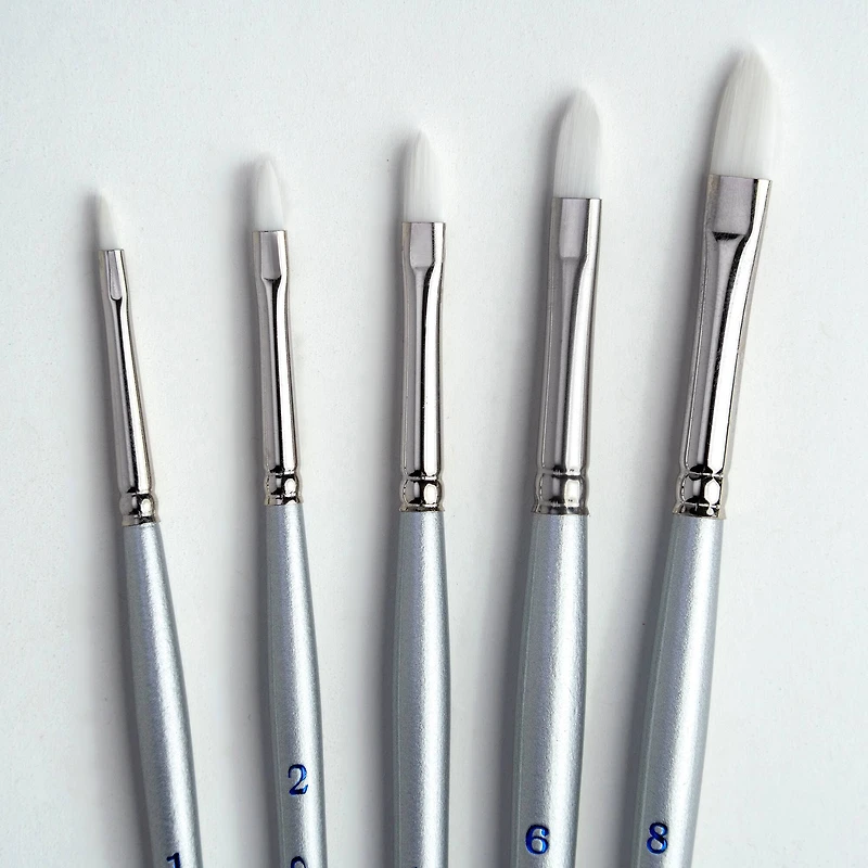 Silver Brush Limited Silverwhite® Filbert Brush Set