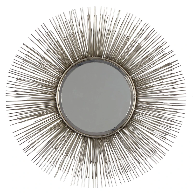 29'' Silver Modern Metal Wall Mirror