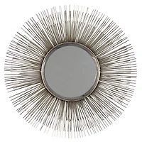 29'' Silver Modern Metal Wall Mirror