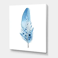 Designart - Blue Boho Feathers