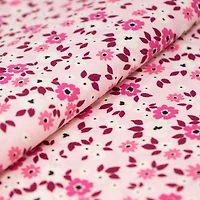 SINGER Mini Floral Pink Cotton Fabric
