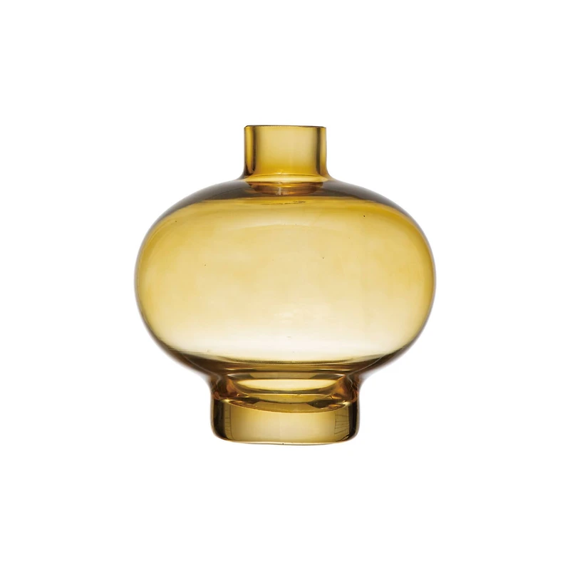 Hello Honey® 6" Yellow Glass Vase