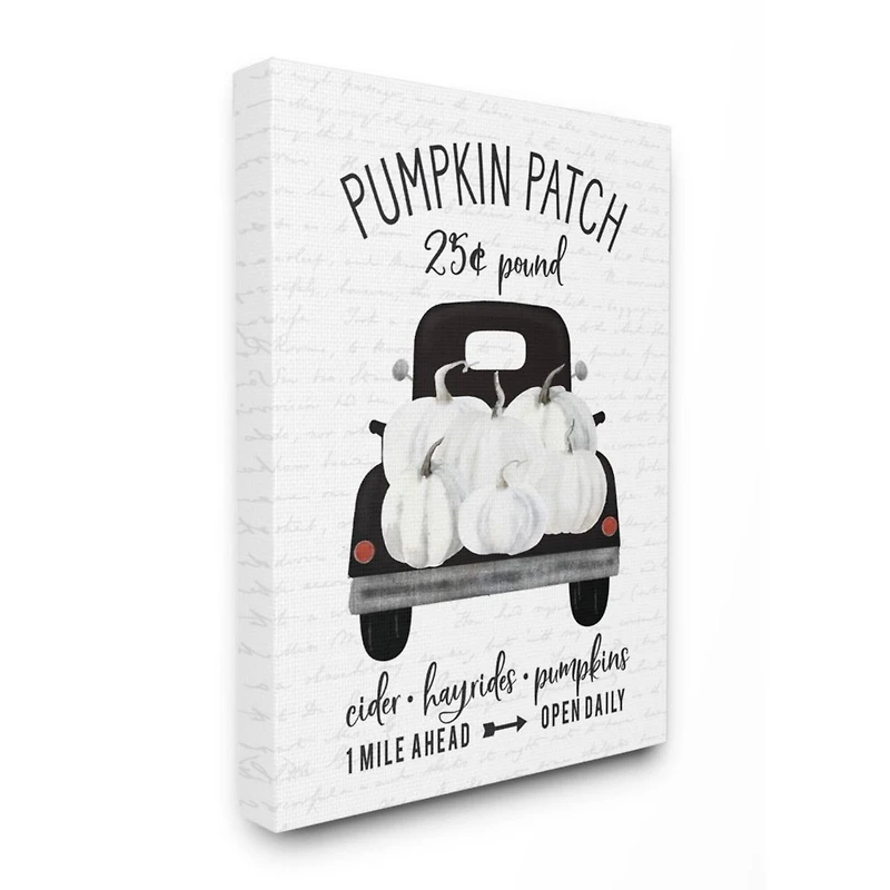 Stupell Industries Pumpkin Patch Farm Canvas Wall Art