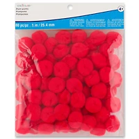 12 Packs: 80 ct. (960 total) 1" Red Pom Poms Value Pack by Creatology™