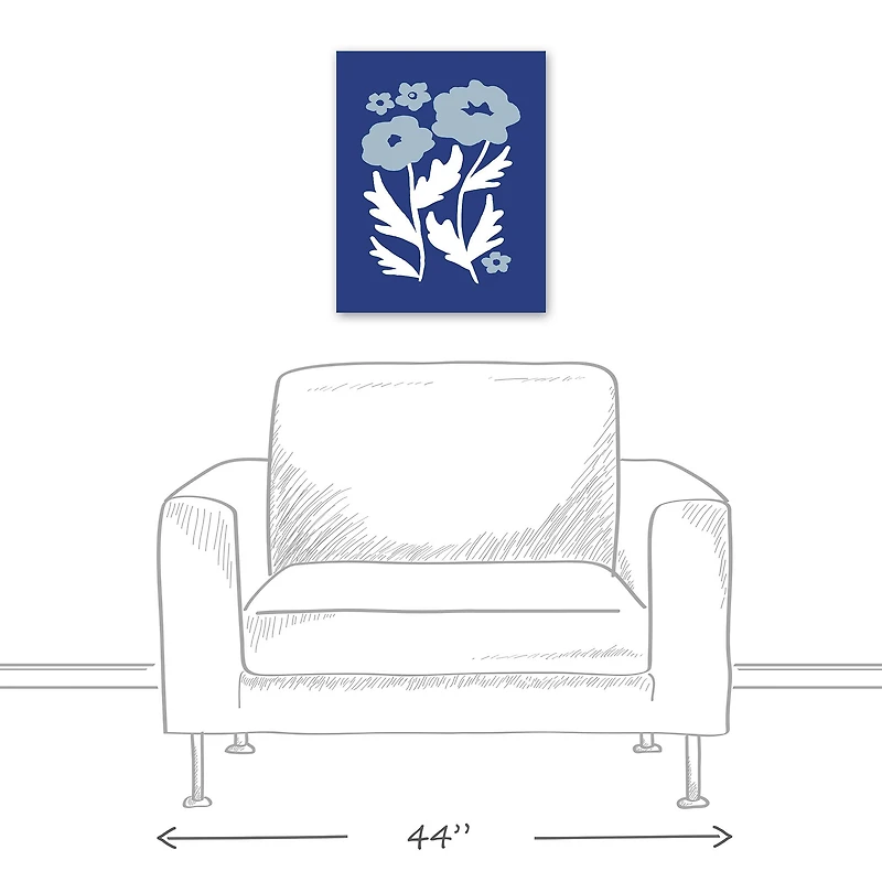 Modern Poppies 16" x 20" Canvas Wall Art