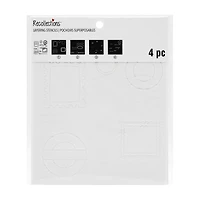 6" x 6" Postal Print Layering Stencil Set by Recollections™