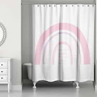 Pink Rainbow 71" x 74" Shower Curtain