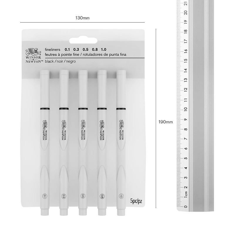 Winsor & Newton® Fineliner Black Pen Set