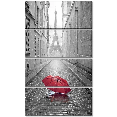 Designart - Eiffel View from Paris Street