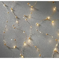 40ct. Warm White Gold Pearl LED String Lights by Ashland®