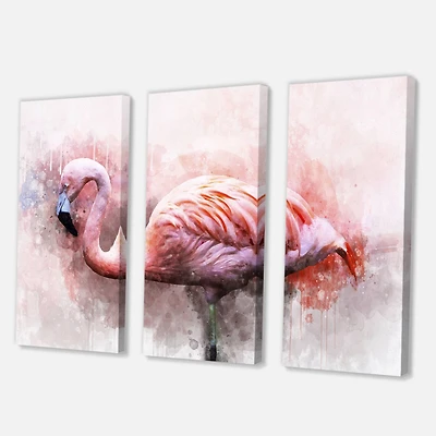Designart - Portrait of Pink Flamingo V