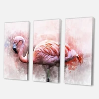 Designart - Portrait of Pink Flamingo V