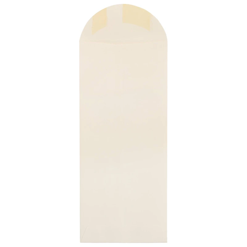 JAM Paper 4.75" x 11" Natural White Wove Business Strathmore Envelopes, 50ct.