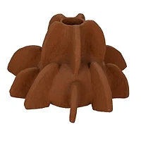 Hello Honey® 14" Caramel Handmade Paper Mache Vase with Curved Design