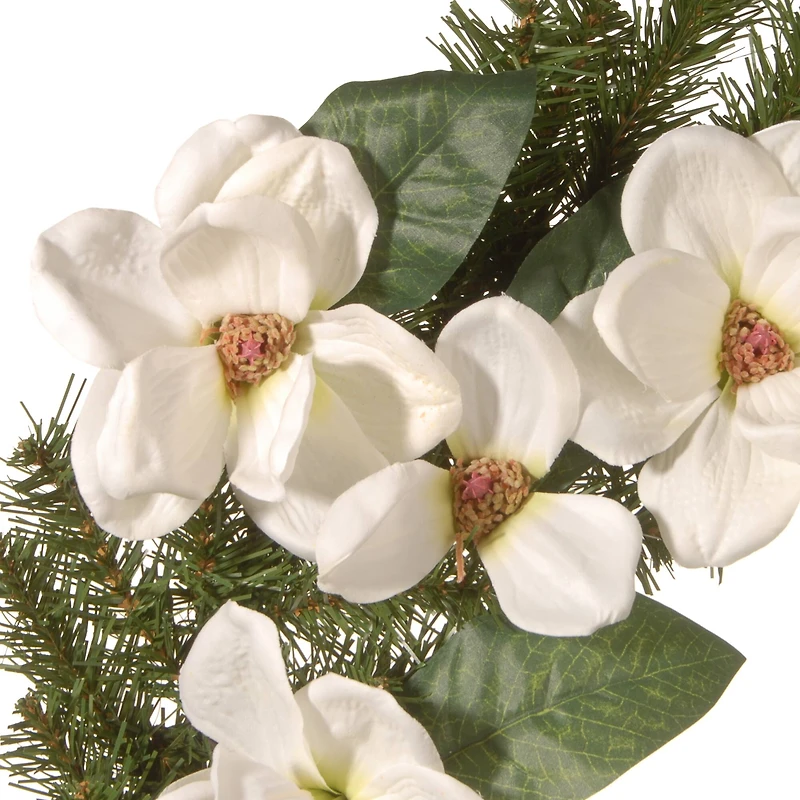 24" North Valley® Spruce Magnolia Wreath