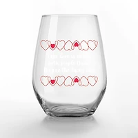 15oz. True Love Lucky Ones Printed Stemless Wine Glass