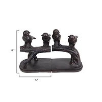 Hello Honey® 6'' Resin Birds on a Branch Bookends Set