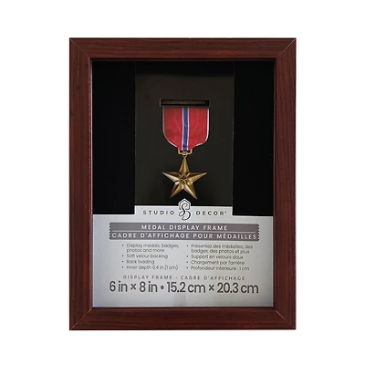 6" x 8" Mahogany Medal Display Frame by Studio Décor®
