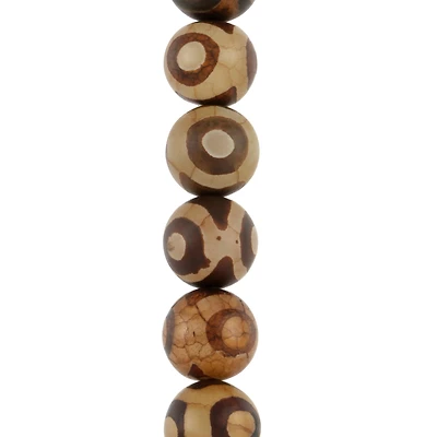 Brown Agate Round Beads, 11mm by Bead Landing™