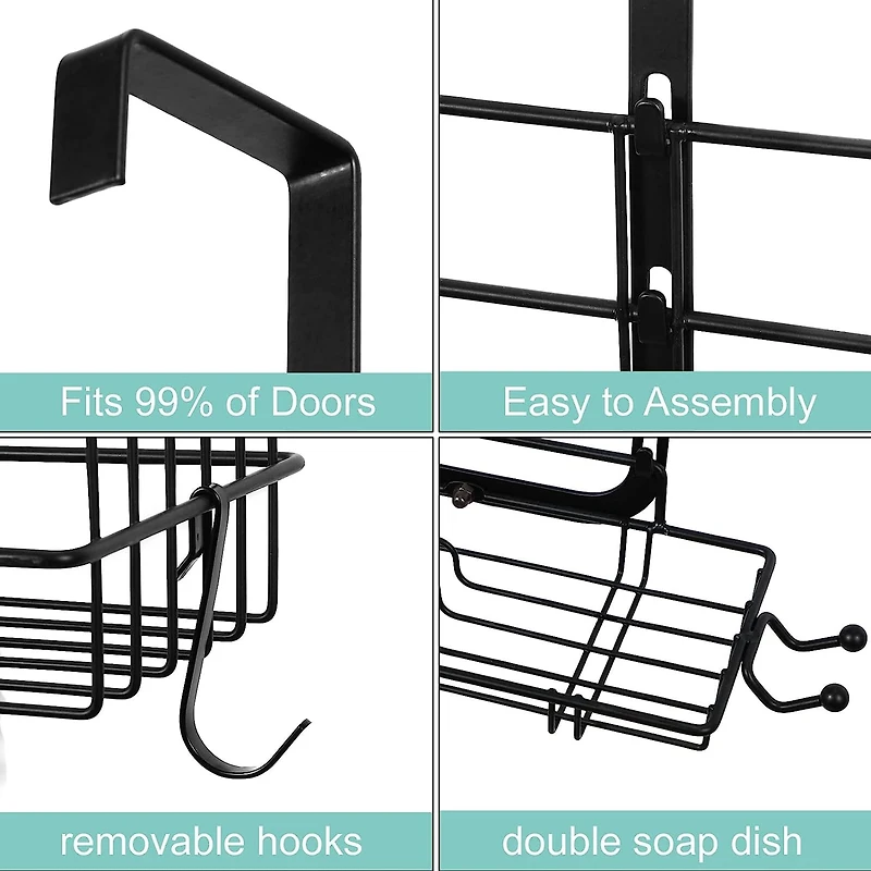 NEX™ Over the Door Shower Caddy Organizer