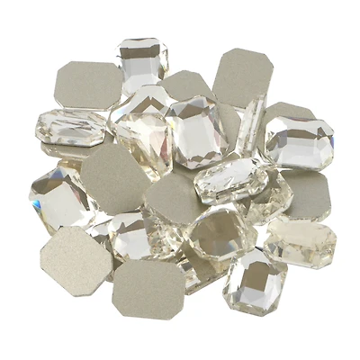 Clear Rectangle Flatback Glass Rhinestones, 288ct. by Bead Landing™