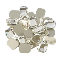 Clear Rectangle Flatback Glass Rhinestones, 288ct. by Bead Landing™