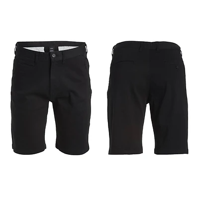 Galaxy by Harvic Men's Flat Front Slim Fit Stretch Chino Shorts