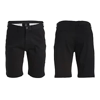 Galaxy by Harvic Men's Flat Front Slim Fit Stretch Chino Shorts