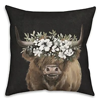 Highland Cow 18" x 18" Indoor/Outdoor Pillow