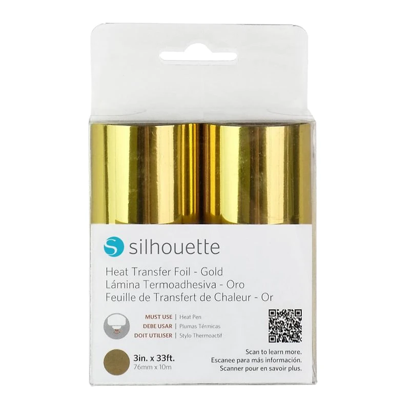 Silhouette Gold Heat Transfer Foil Rolls, 2ct.