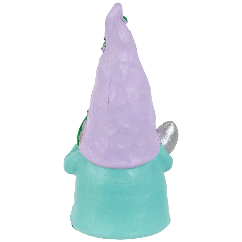 8" Happy Gardening Gnome with Shovel Outdoor Garden Statue