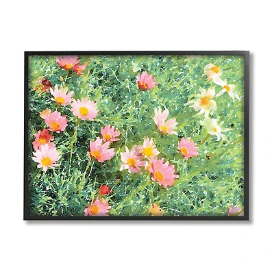Stupell Industries Impressionistic Pink Carnations In Green Field in Frame Wall Art
