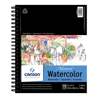 6 Pack: Canson® Montval® Artist Series Watercolor Book, 9" x 12"