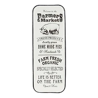 Black & White Metal Farmhouse Sign Wall Decor