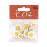 Flair Originals™ Daisy Buttons, 9ct.