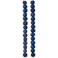 Blue Ceramic Round Beads, 8mm by Bead Landing™