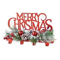 Glitzhome® 14.5" Merry Christmas Metal Stocking Holder