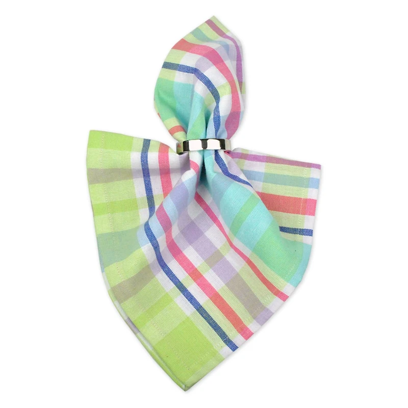 DII® Spring Plaid Cloth Dinner Napkins, 6ct.