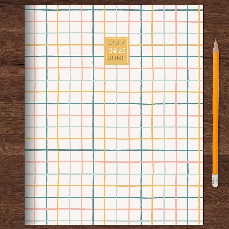 TF Publishing 2024-2025 Medium Graph Paper Monthly Planner