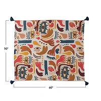 Hello Honey® 60" x 50" Visage Artistry Cotton Blend Throw