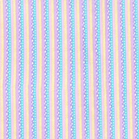 Fabric Traditions Purple Flower Stripe Cotton Fabric