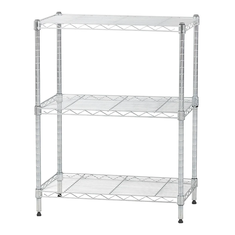 Iris® 30" Silver 3-Tier Wire Rack Shelf