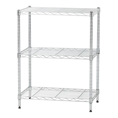 Iris® 30" Silver 3-Tier Wire Rack Shelf