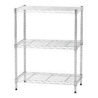 Iris® 30" Silver 3-Tier Wire Rack Shelf