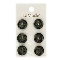 LaMode 5/8" Gray 4-Hole Buttons, 6ct.