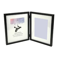 Simply Essentials™ 5" x 7" Black Hinged Frame with Mat by Studio Décor®