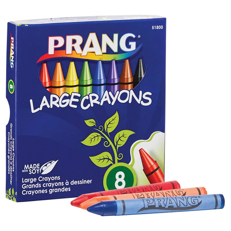 Prang® Large Crayons, 12 Packs of 8