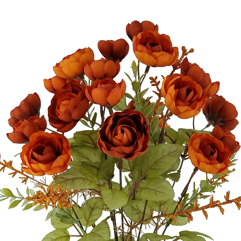 18" Orange Ranunculus Deluxe Bush by Ashland®